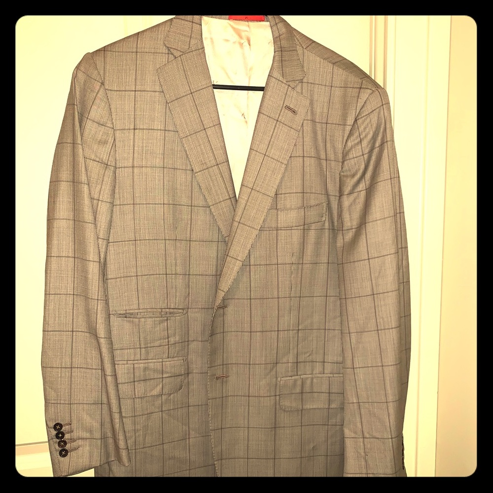 ISAIA Mens Two Piece Designer Suit ex condition